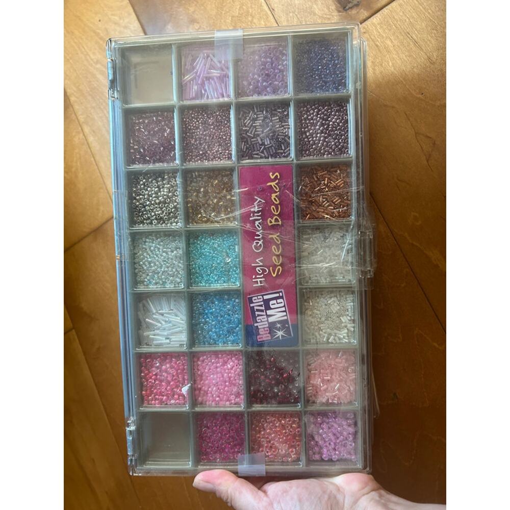 Large lot of beads seed beads / glass / pendants 4 boxes full - Picture 4 of 10